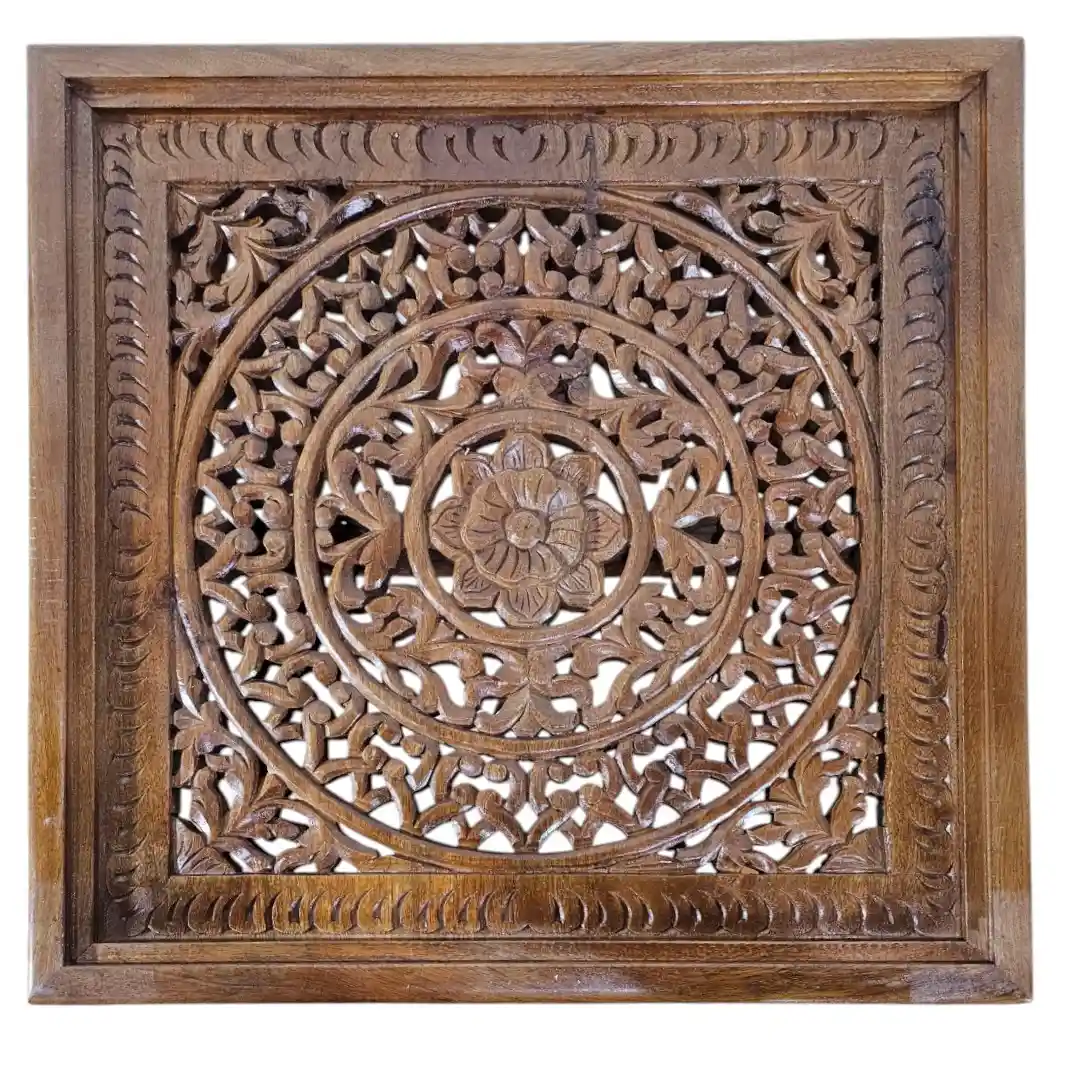 The Mughal Mandala Glass Top Coffee Table