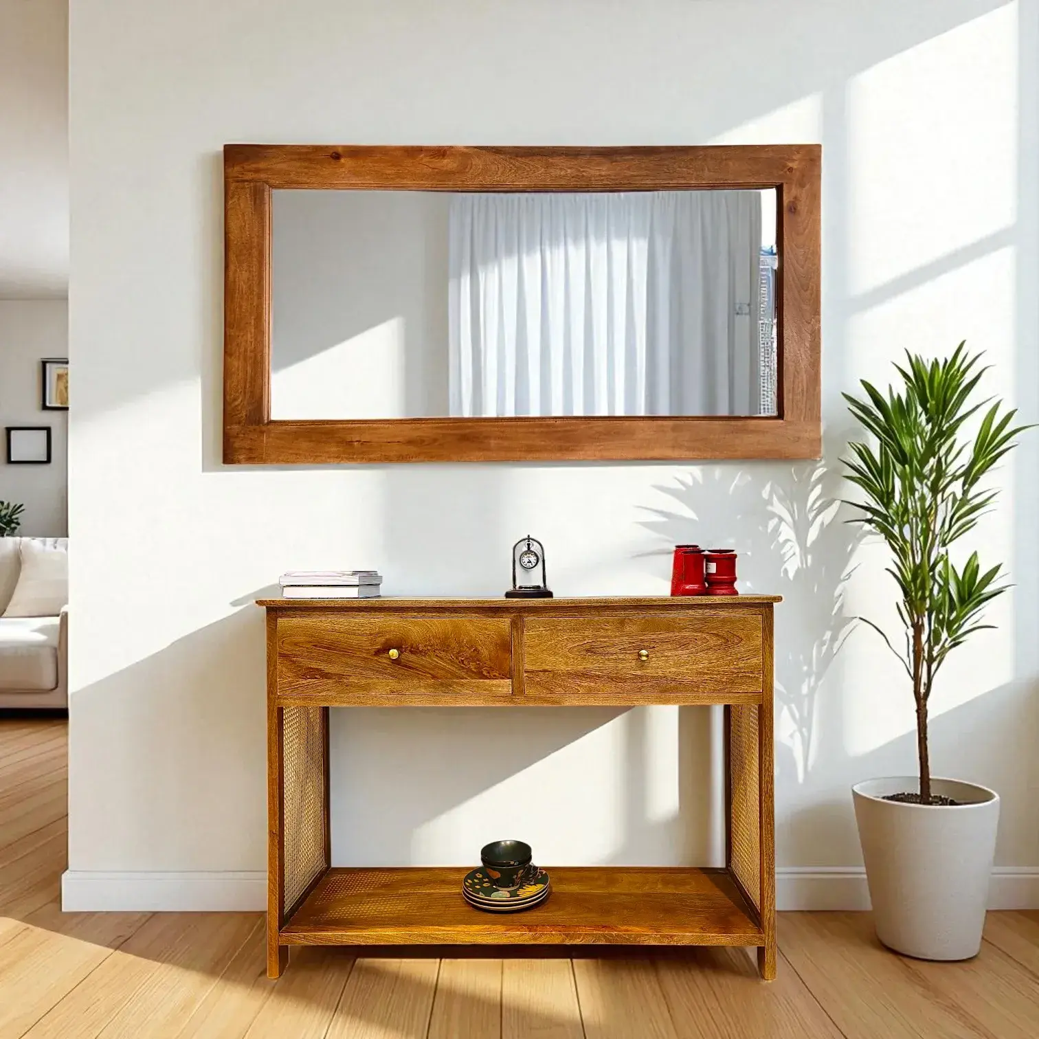 Natural Wood Harmony Mirror