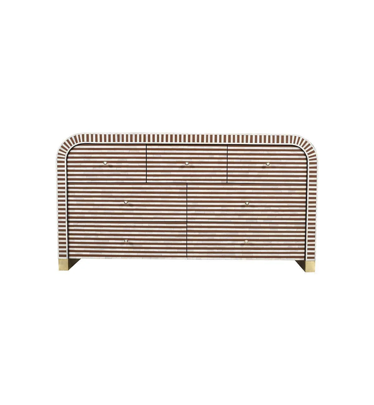 Coastal Stripe 7-Drawer Dresser