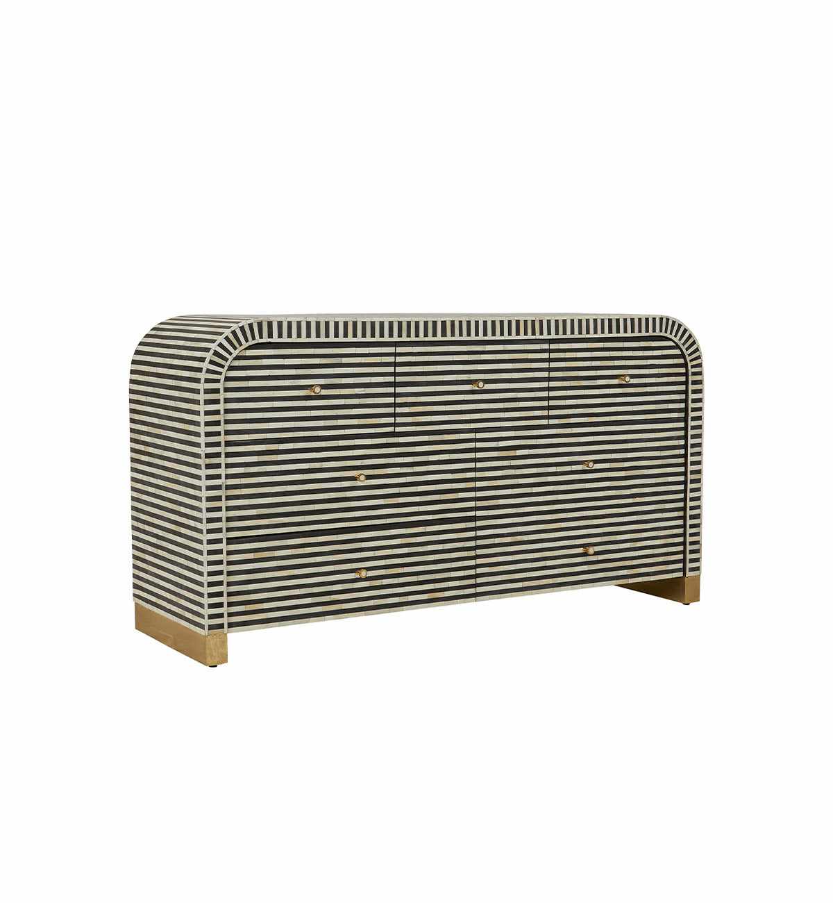 Coastal Stripe 7-Drawer Dresser
