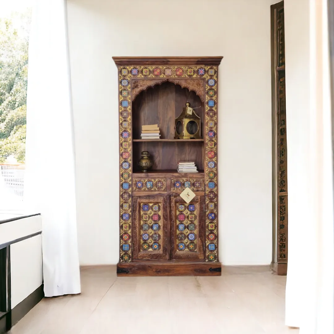 Al-Kitab Indian Rosewood & Gilded Brass Bibliothèque