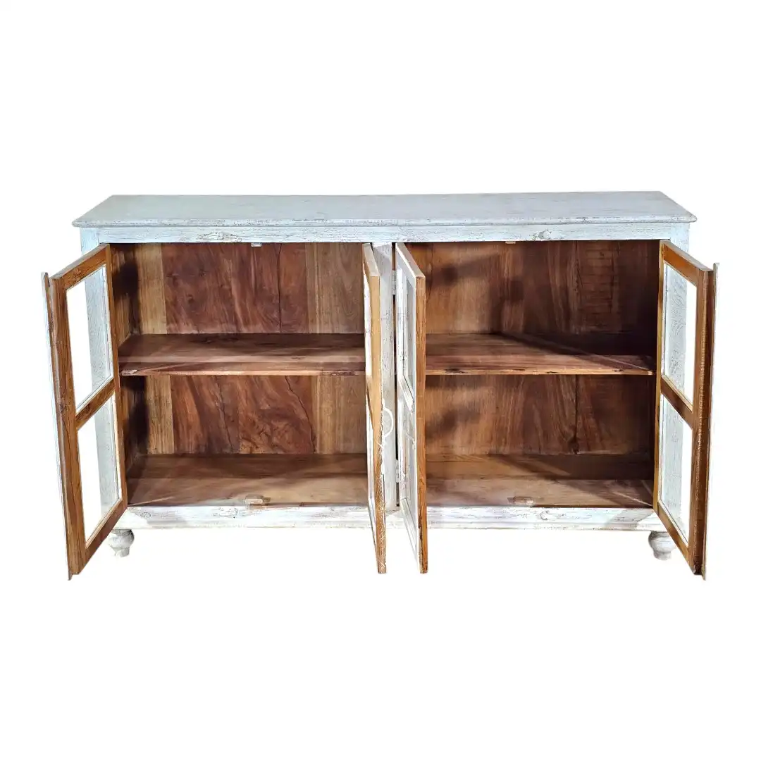 The Antiquated British Colonial Sandblasted Sideboard