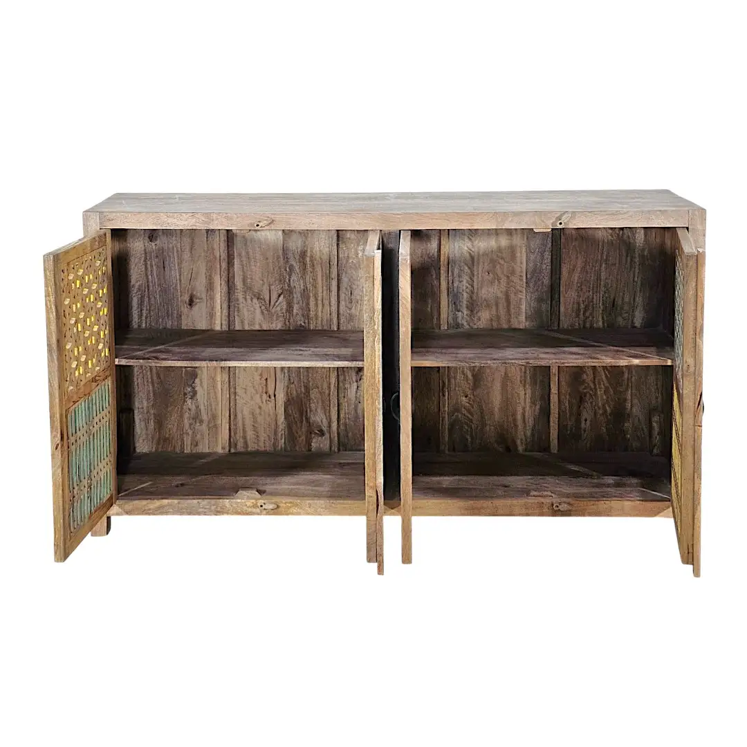 The Deconstructed Salvage Latticework Sideboard