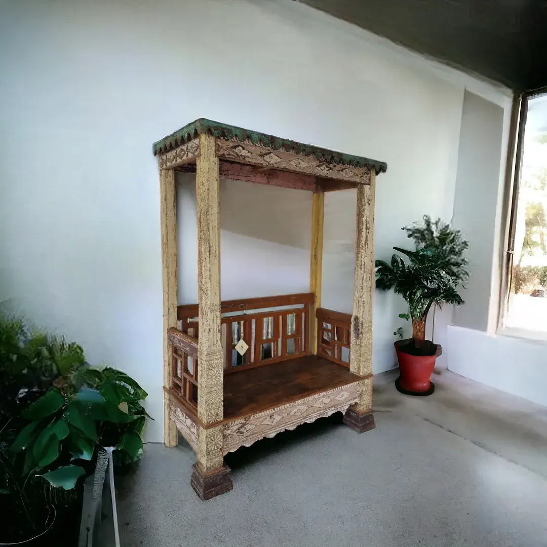 The Carved Sanctuary Bench