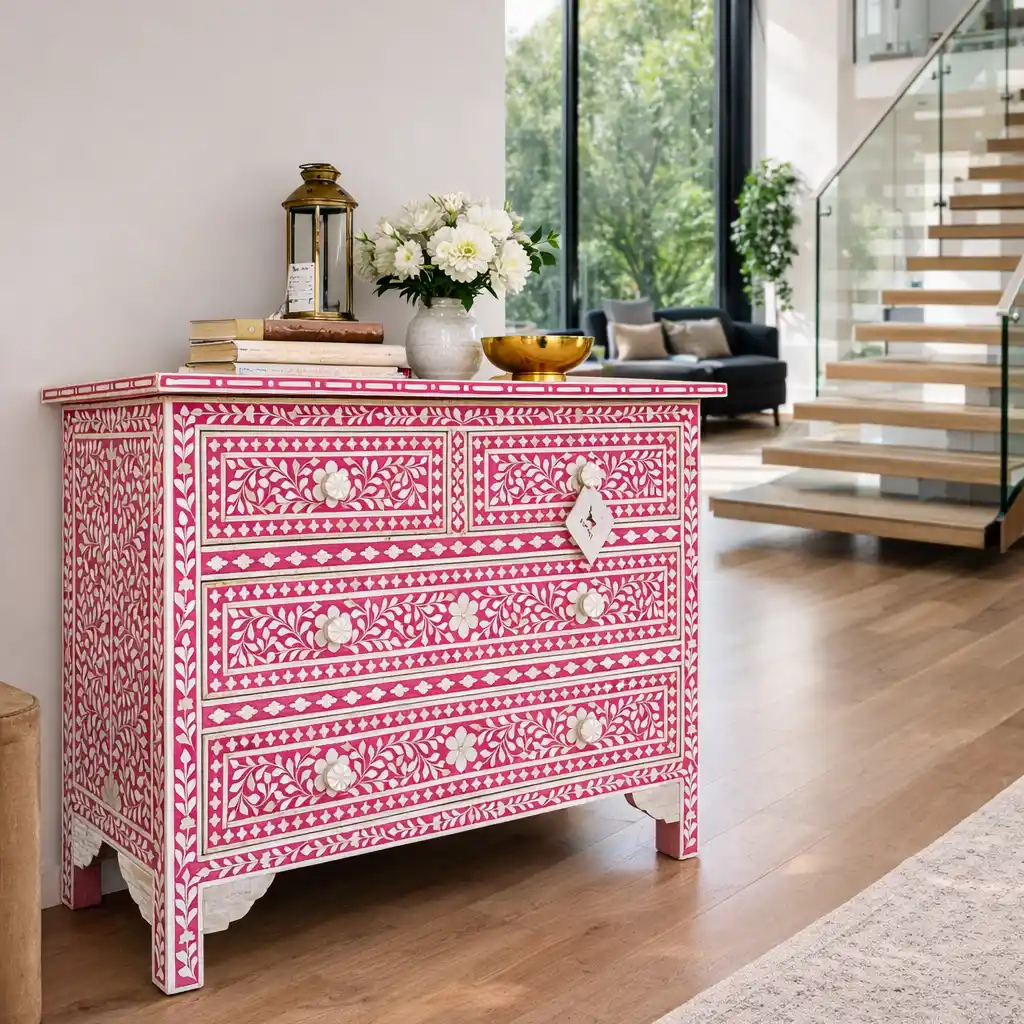 BONE INLAY SIDEBOARD