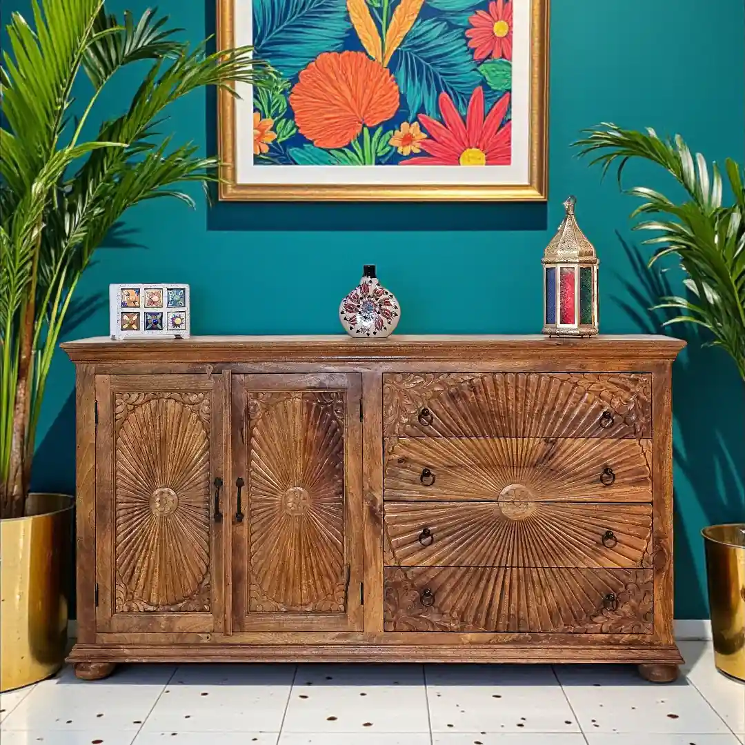 Sahara Sun Carved Sideboard