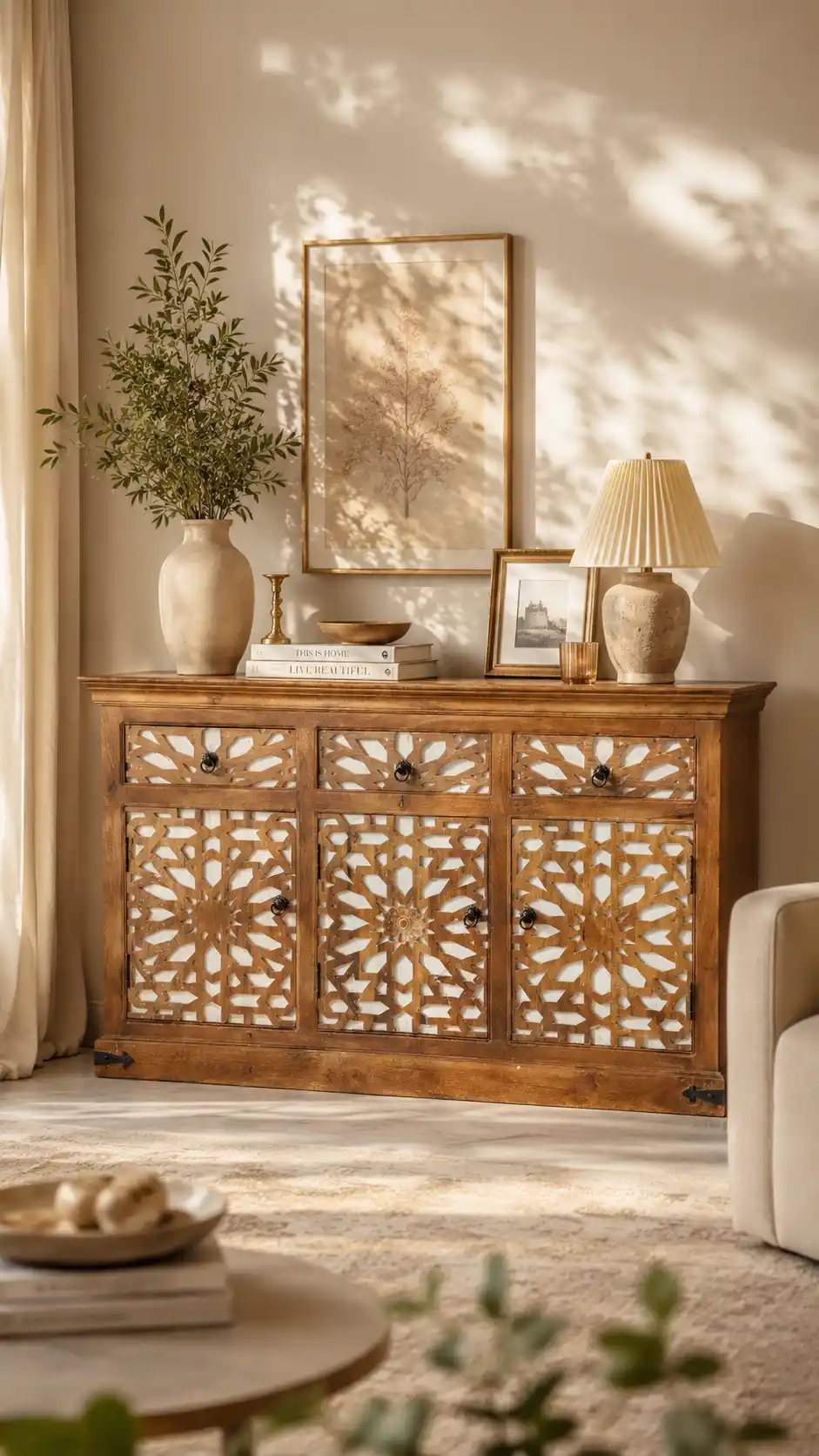 The Al-Andalus Lattice Sideboard