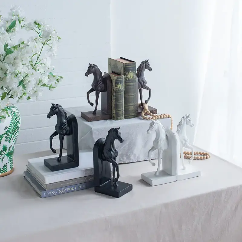 Ferghana Sculptural Horse Bookends