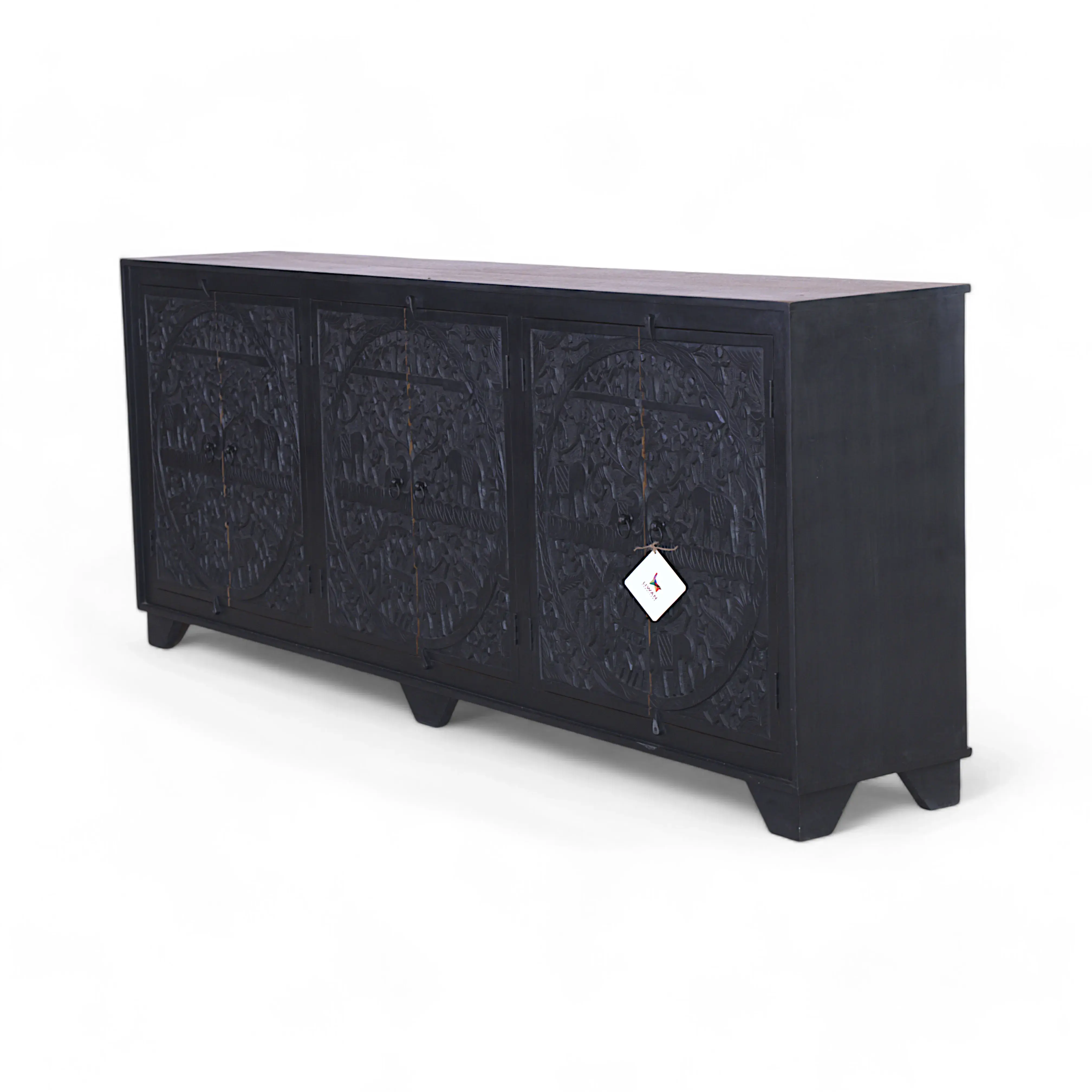 Mahout’s Journey: Noir Relief Heritage Sideboard
