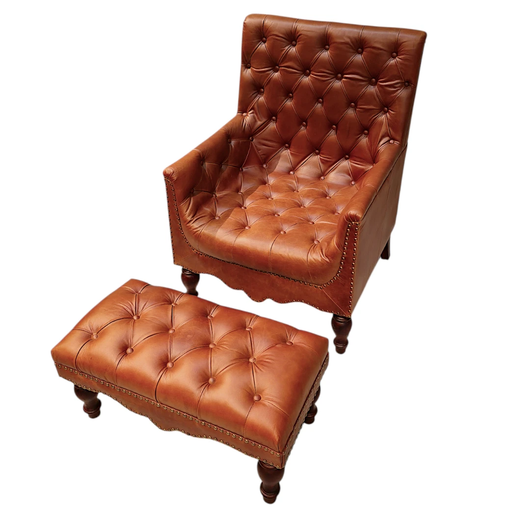 The Kensington Club Armchair & Ottoman