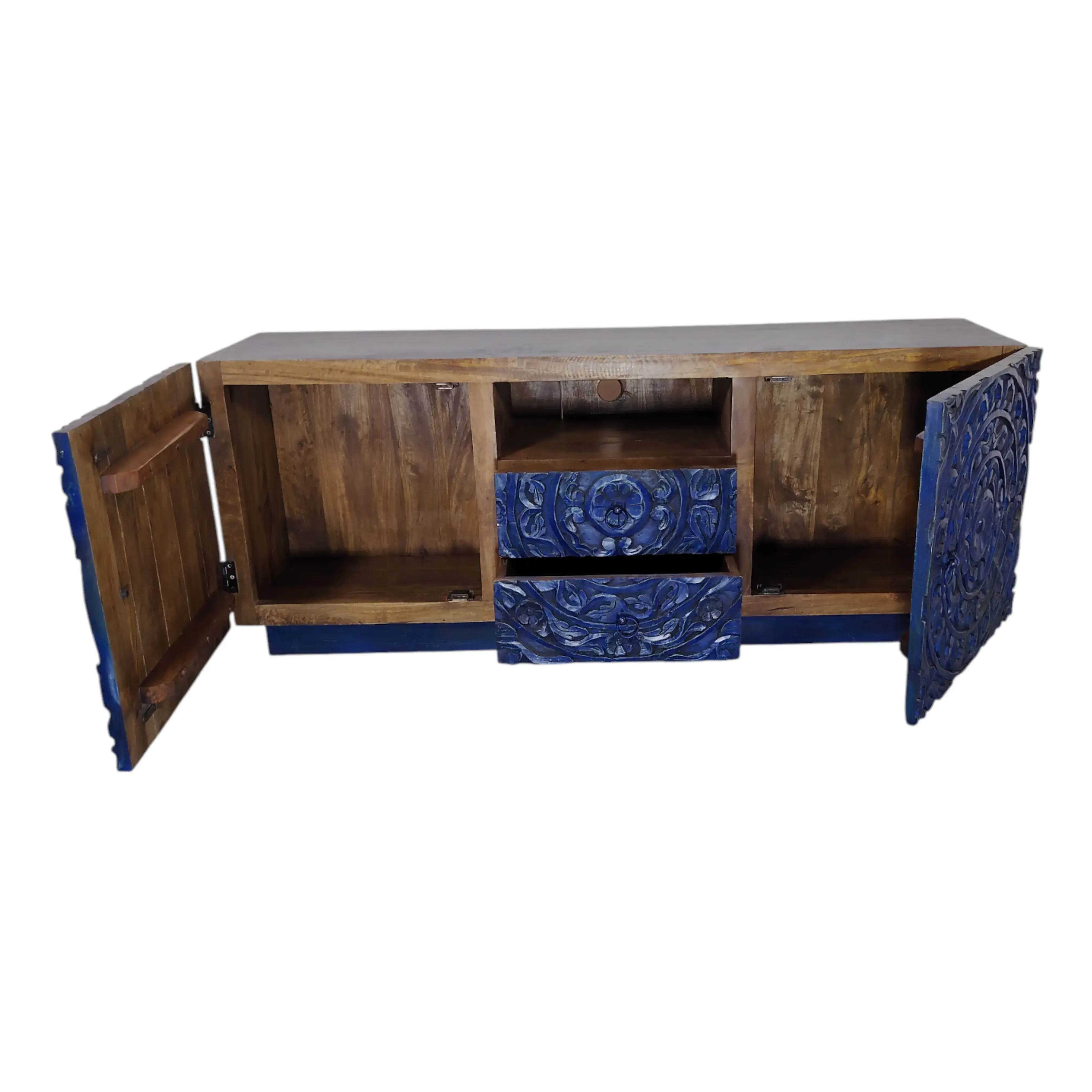 Carved Mandala Media Console | Console de l'Artiste