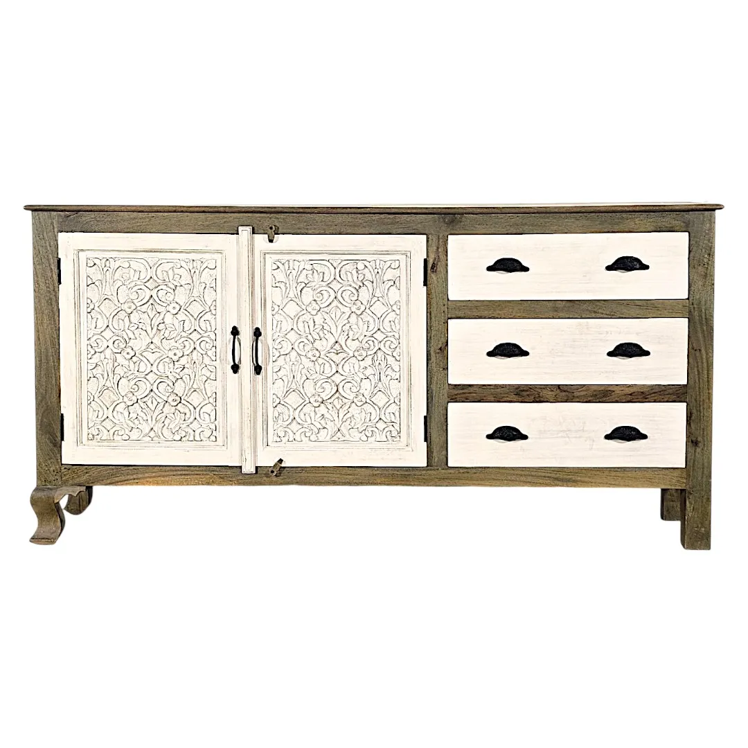 The Vine & Petal Hand-Carved Sideboard