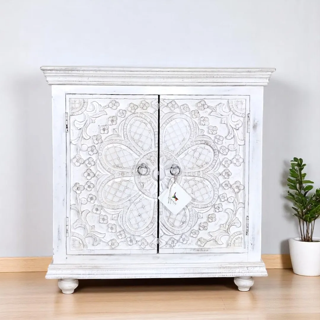 Artisan Carved Accent Cabinet