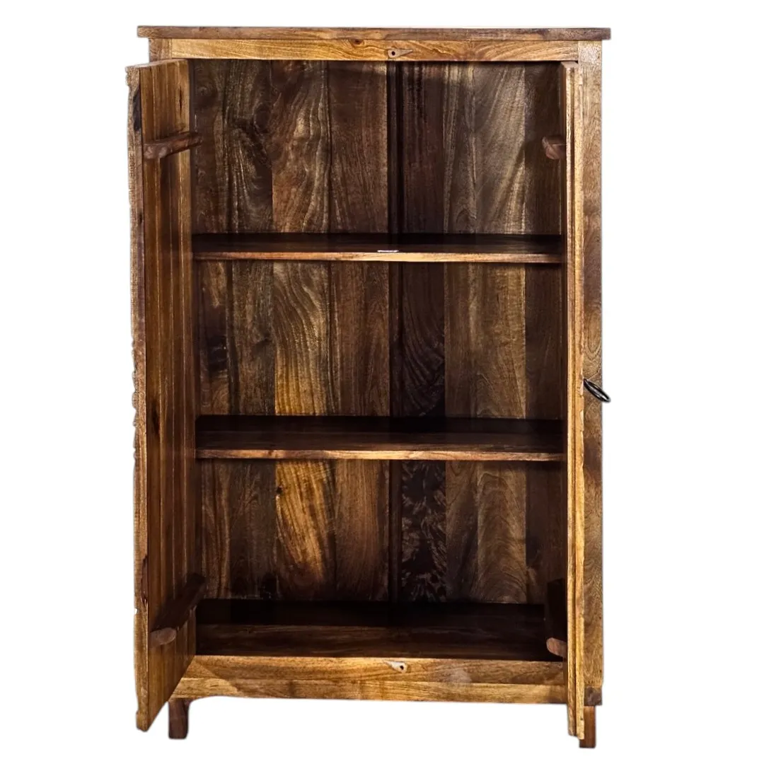 Malika Hand-Carved Persian Floral Cabinet