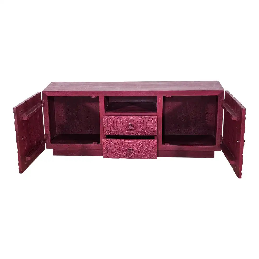 Carved Mandala Media Console | Console de l'Artiste