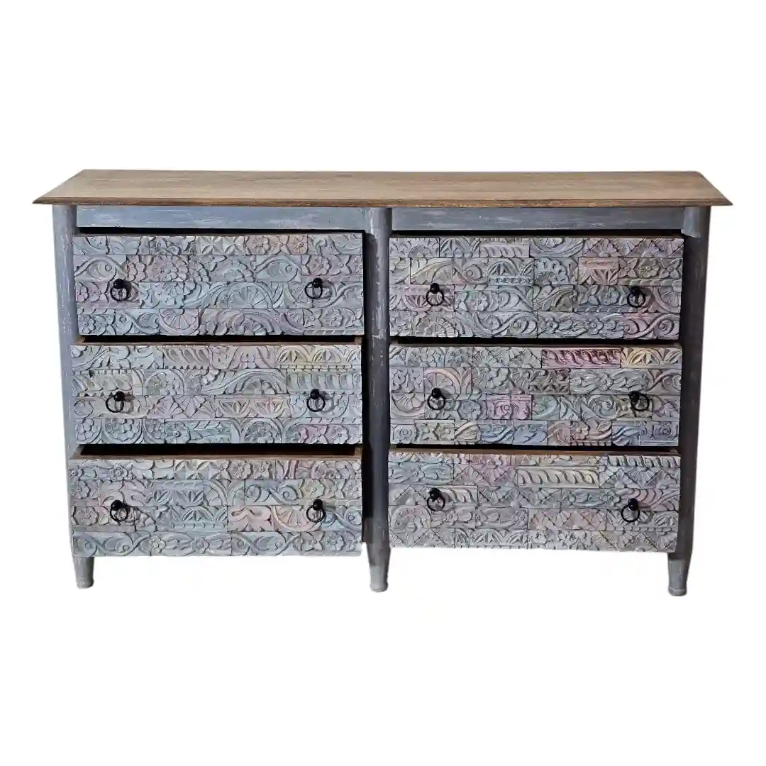 Harmony Carved Chest of Drawers
