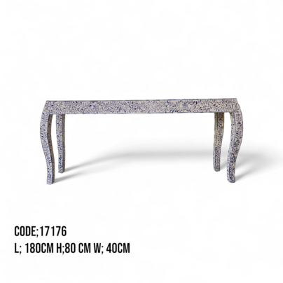 Bone inlay console