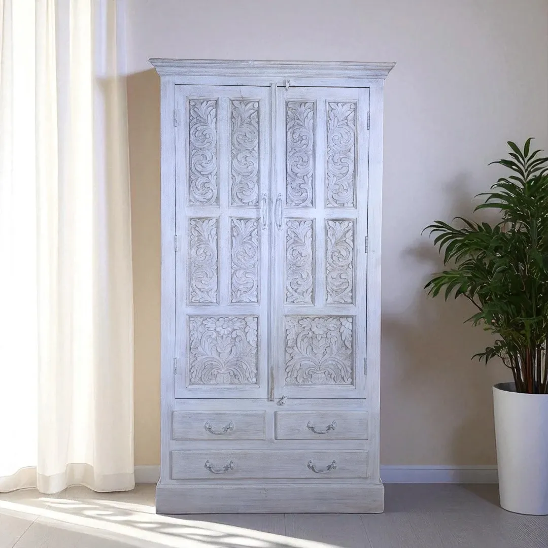 Savannah Hand-Carved Artisan Cabinet