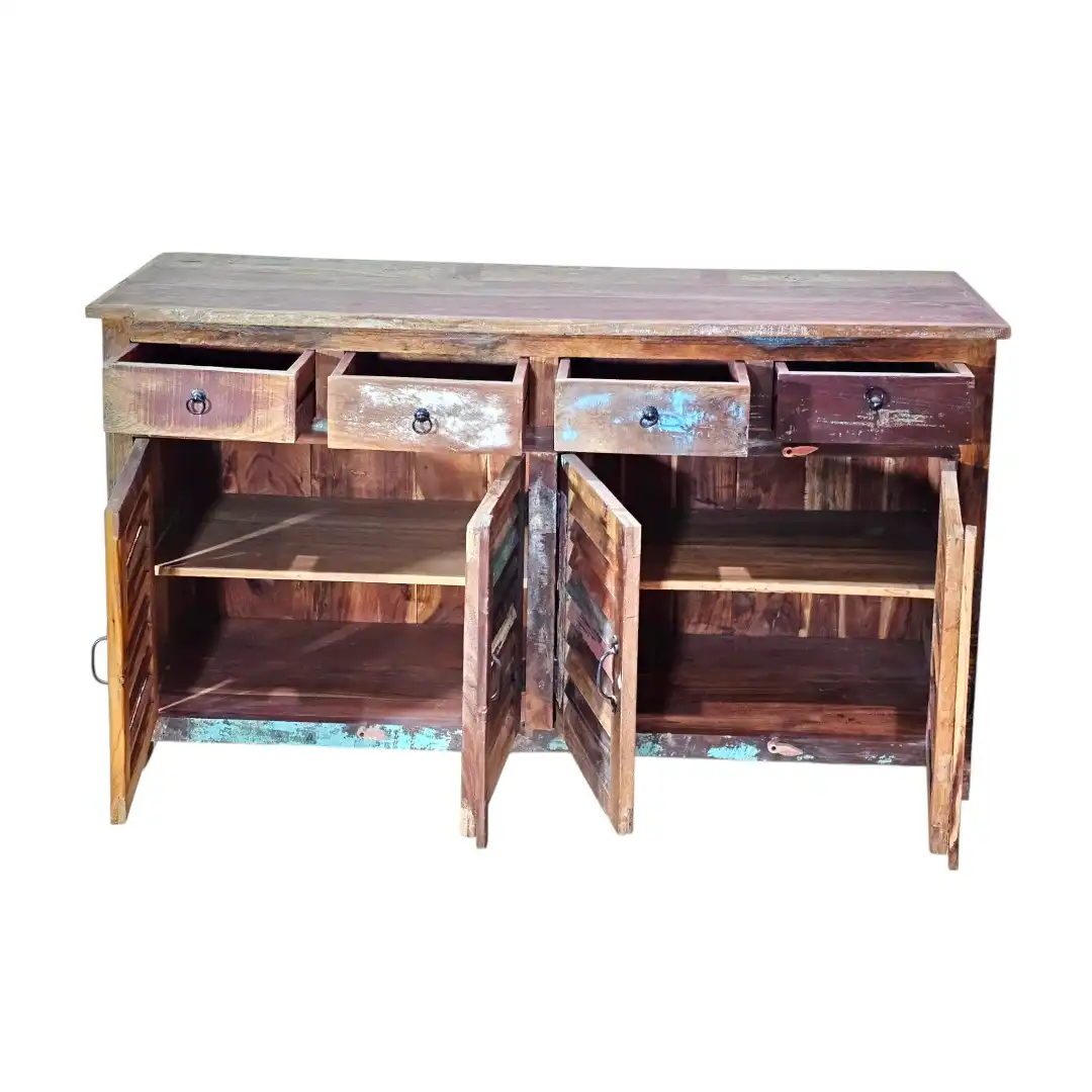 The Coastal Haveli Reclaimed Shutter Sideboard