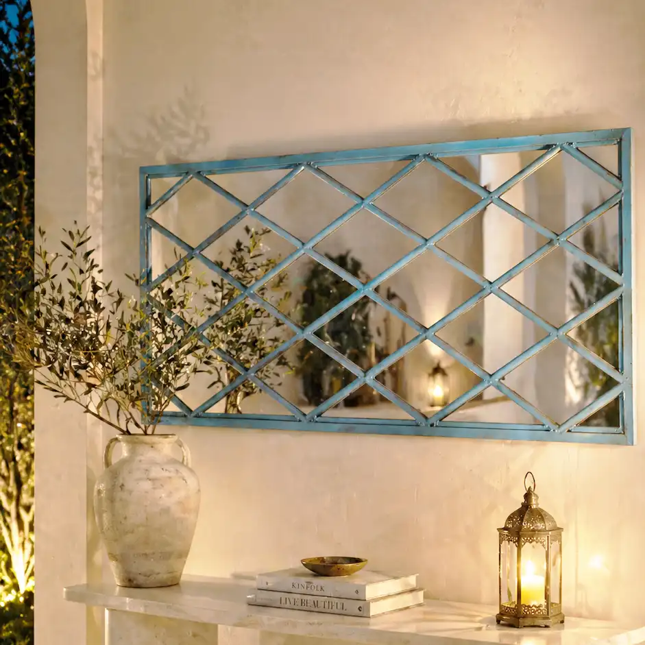 The Loft Lattice Window Mirror