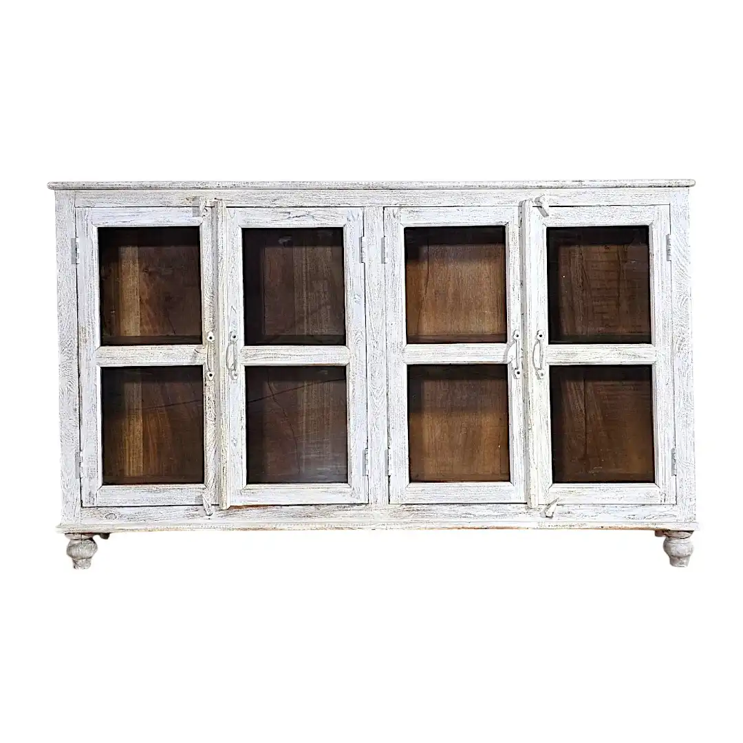 The Antiquated British Colonial Sandblasted Sideboard