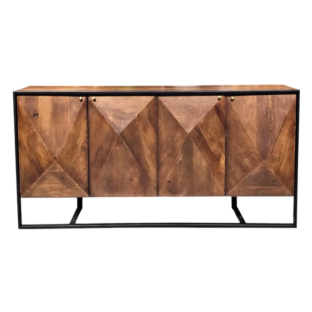 The Belgrave Geometric Sideboard  خزانة بيلغريف الجانبية