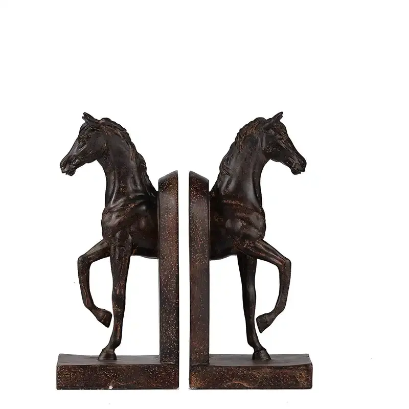 Ferghana Sculptural Horse Bookends