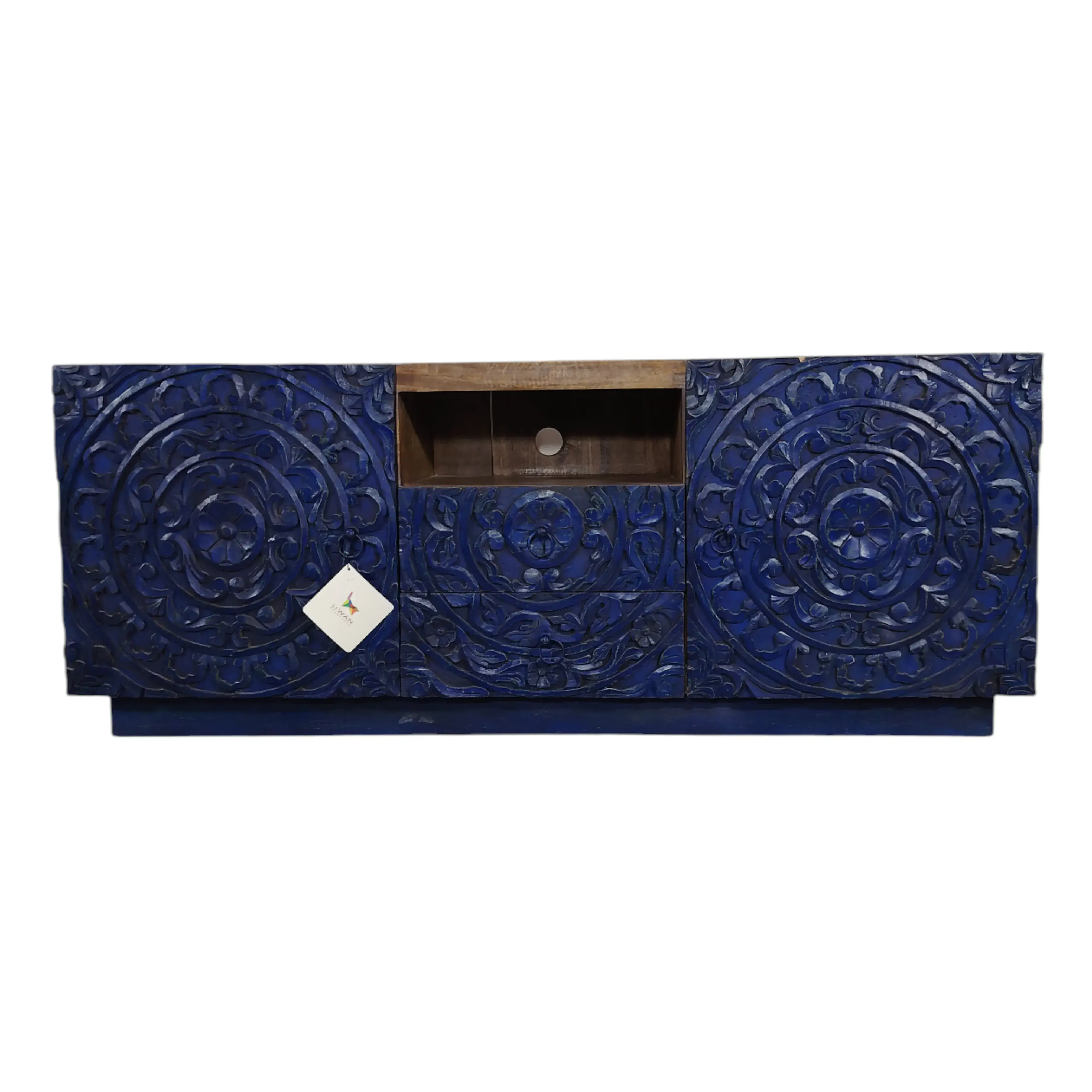 Carved Mandala Media Console | Console de l'Artiste