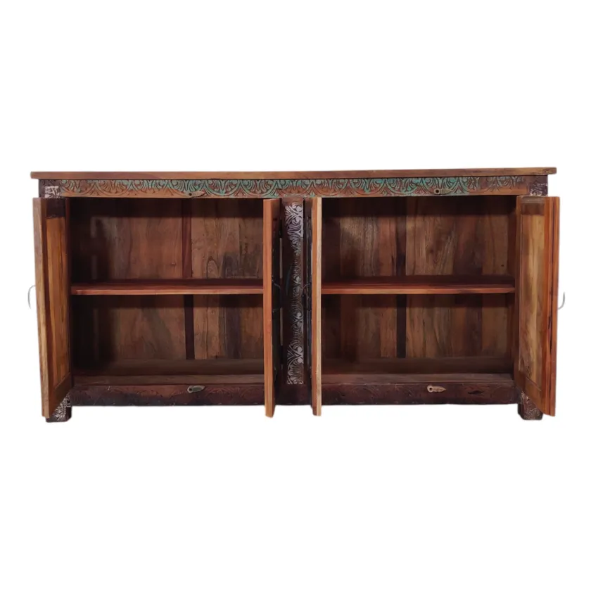 Carved Reclaimed Sideboard