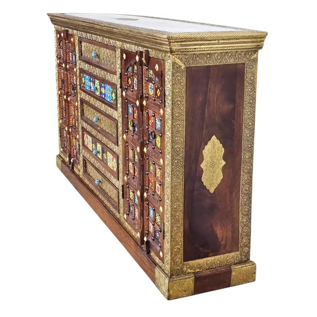 The Jahangir-e-Gulzar  Rosewood Credenza