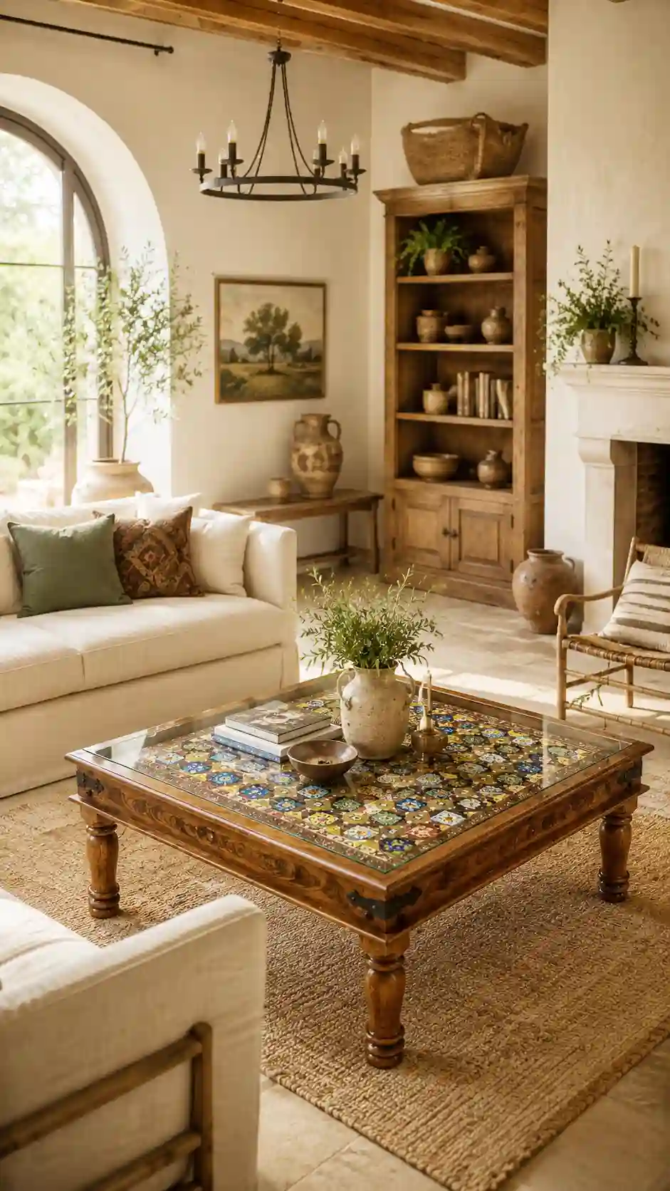 The Ottoman Sultanate Inlaid Rosewood Coffee Table