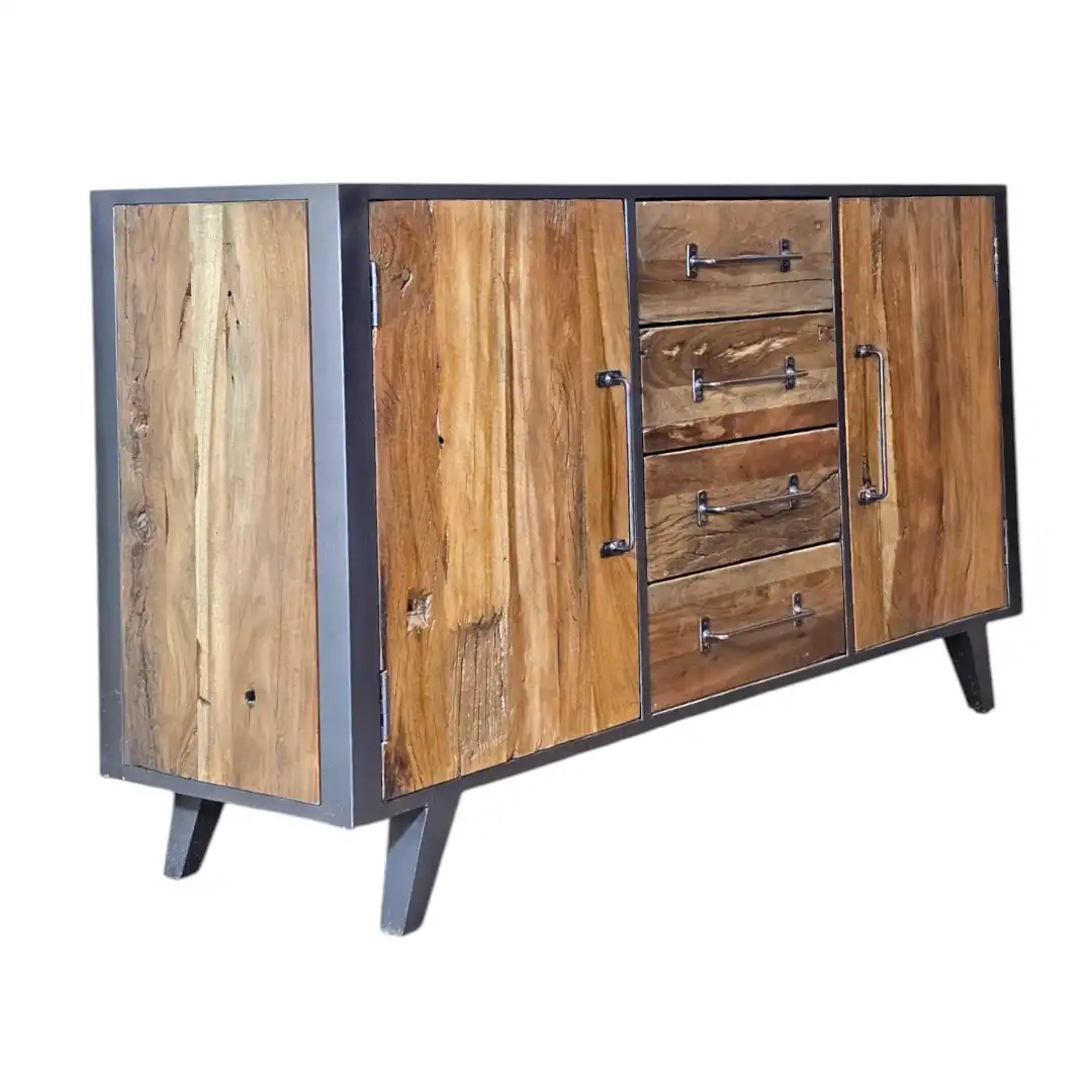 The Bengal Colonial Neem and Iron Credenza