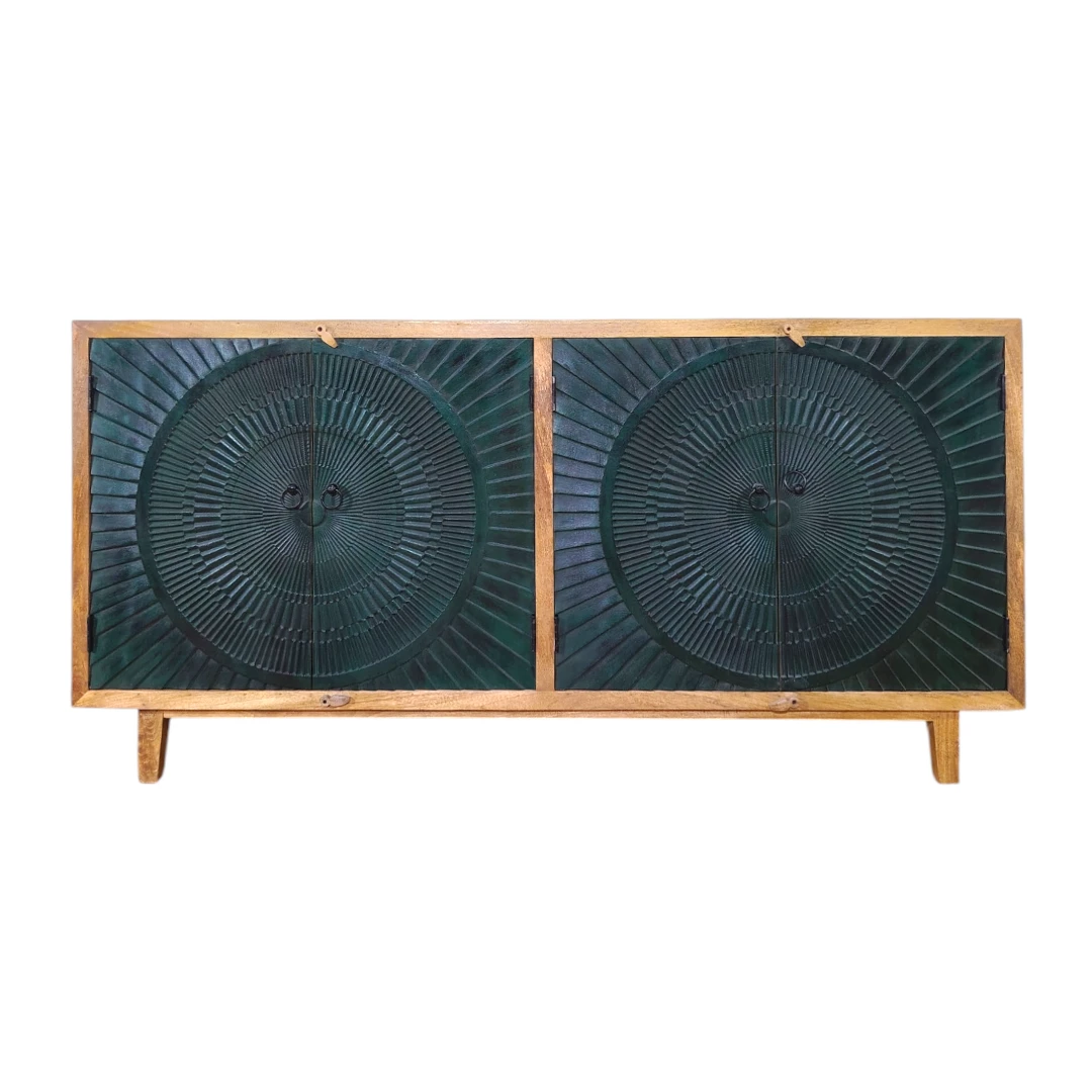 Verdant Radial Carved Credenza