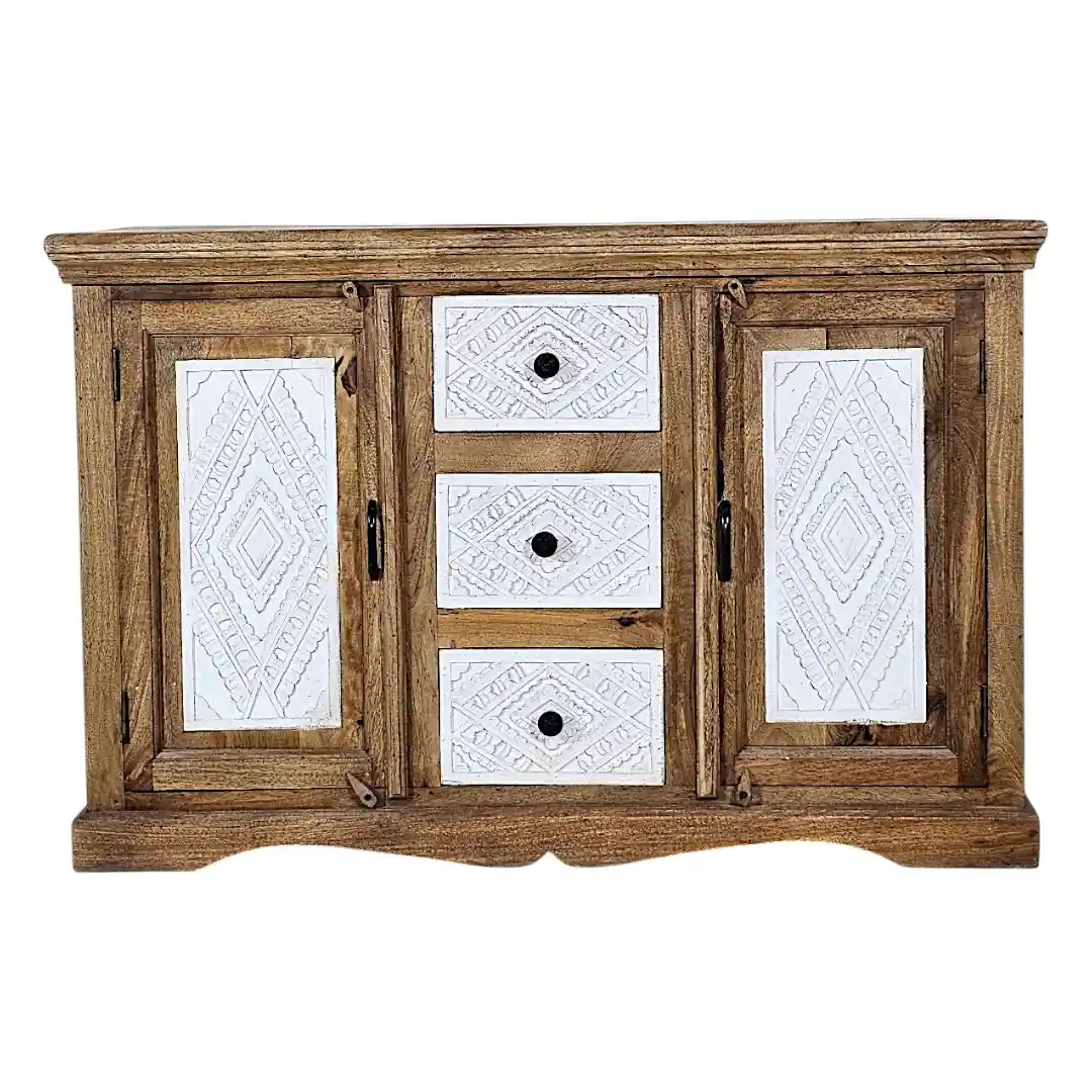 The Medina Soliman Sandblasted Credenza