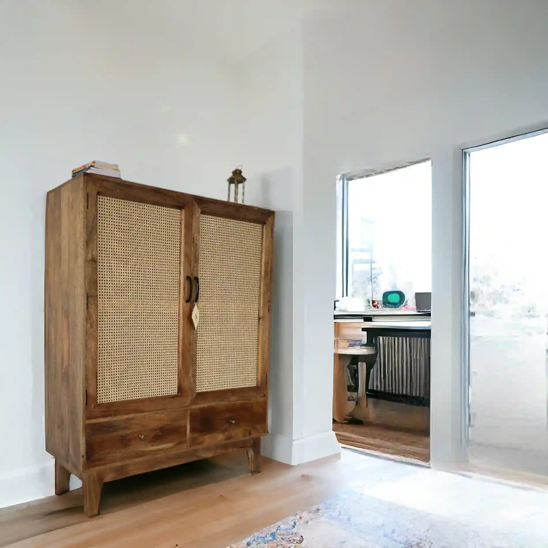 RATTAN CABINET