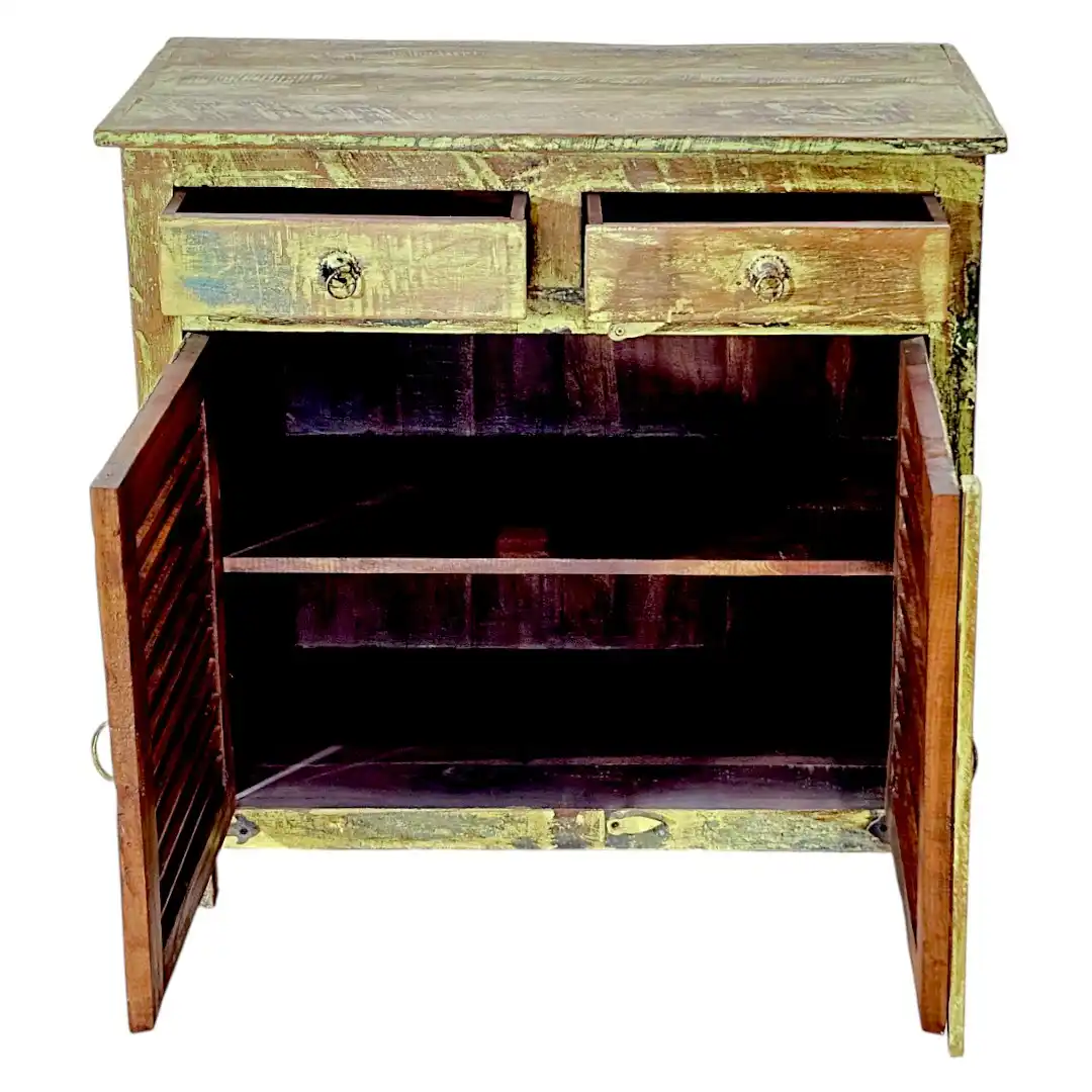 The Avignon Provincial Louvered Sideboard