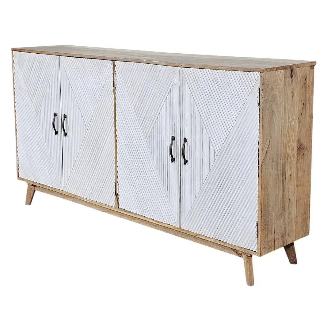 The Grayson Fluted Hardwood Buffet