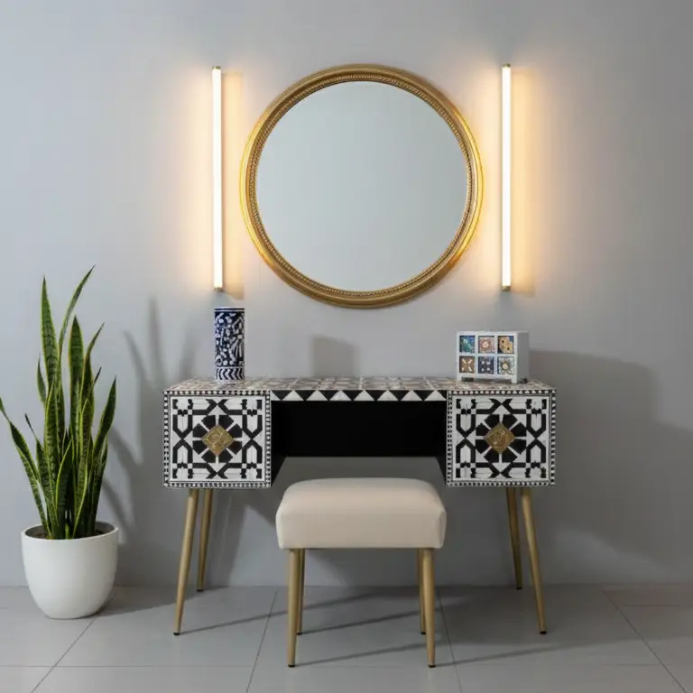 Bureau Al-Hambra | Géométrique Inlay Console