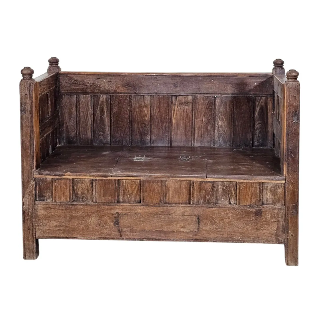 The Avadh Sovereign Trunk Settee Bench