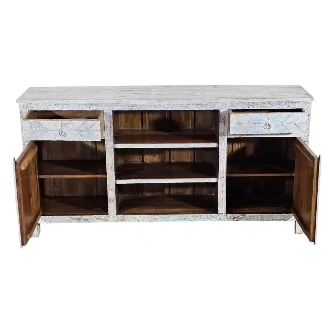 The Byzantine Chevron Distressed Sideboard