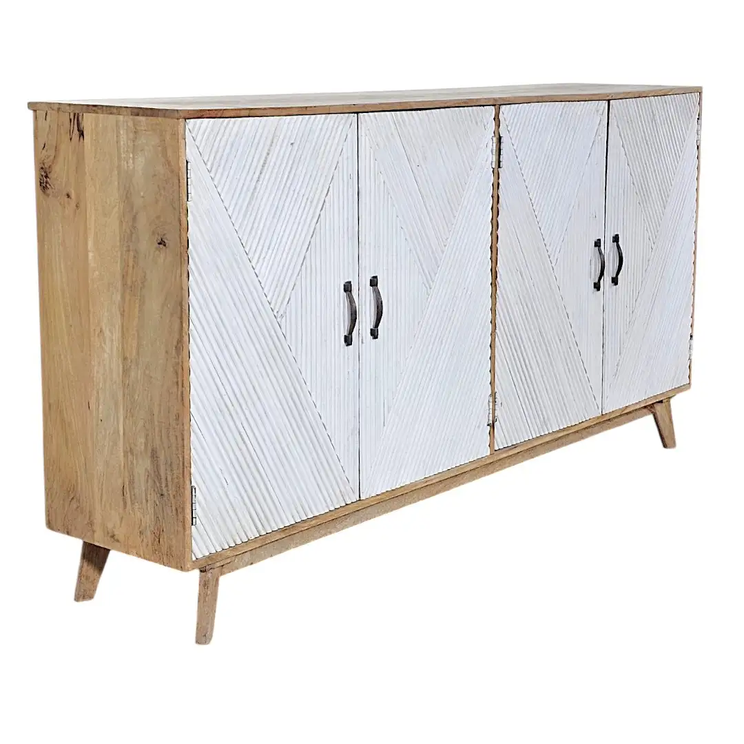 The Grayson Fluted Hardwood Buffet