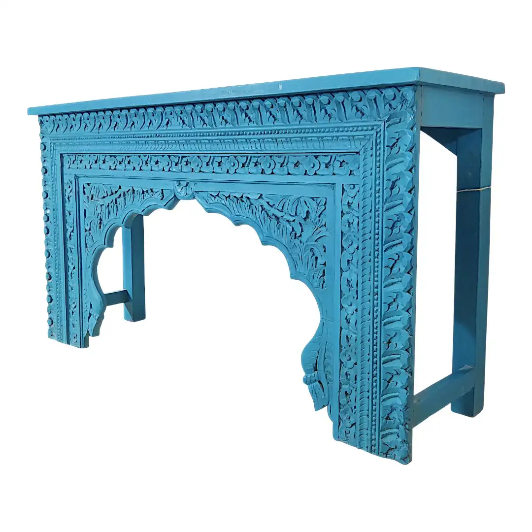 The Azure Hand-Carved Arch Console