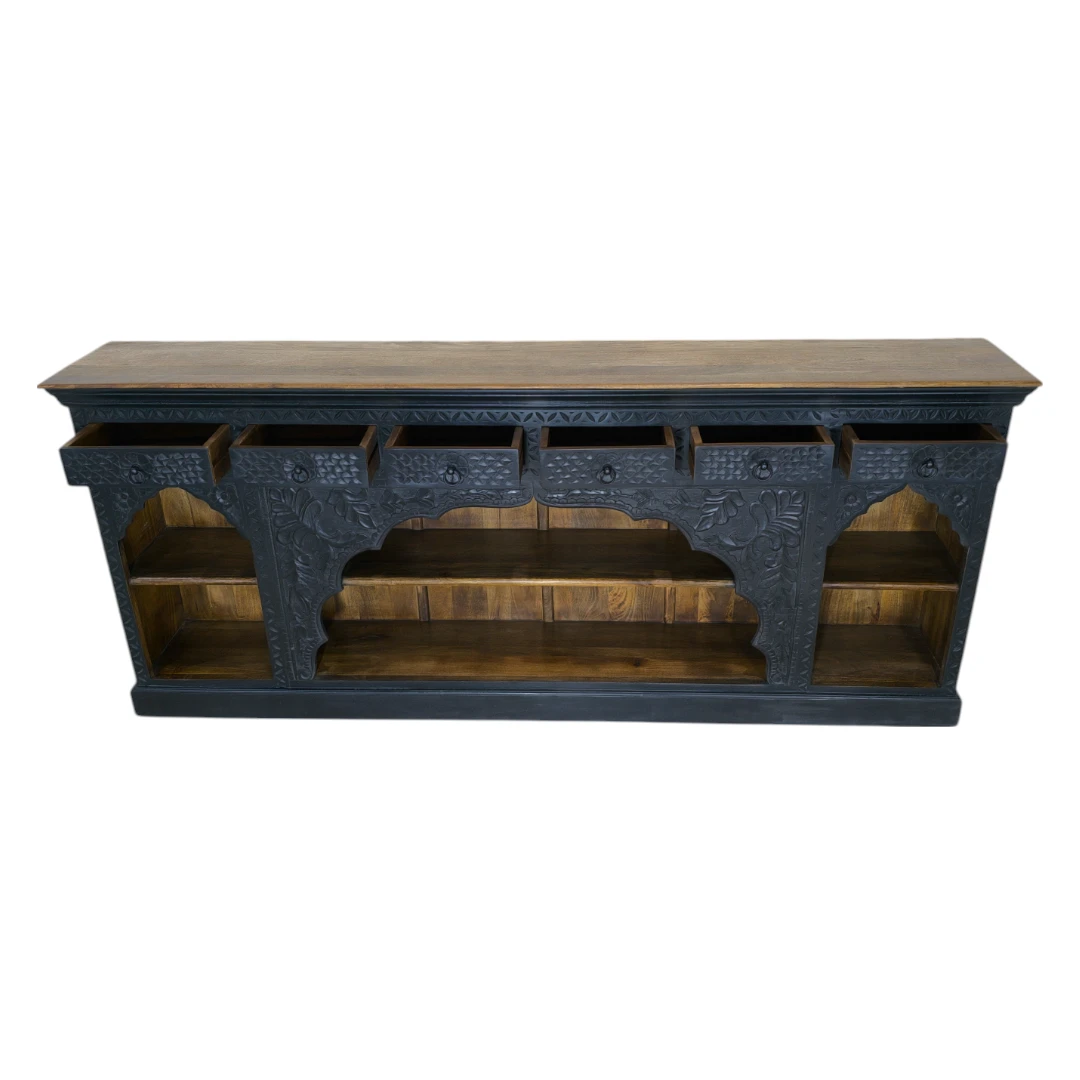 The Aura Carved Media Credenza