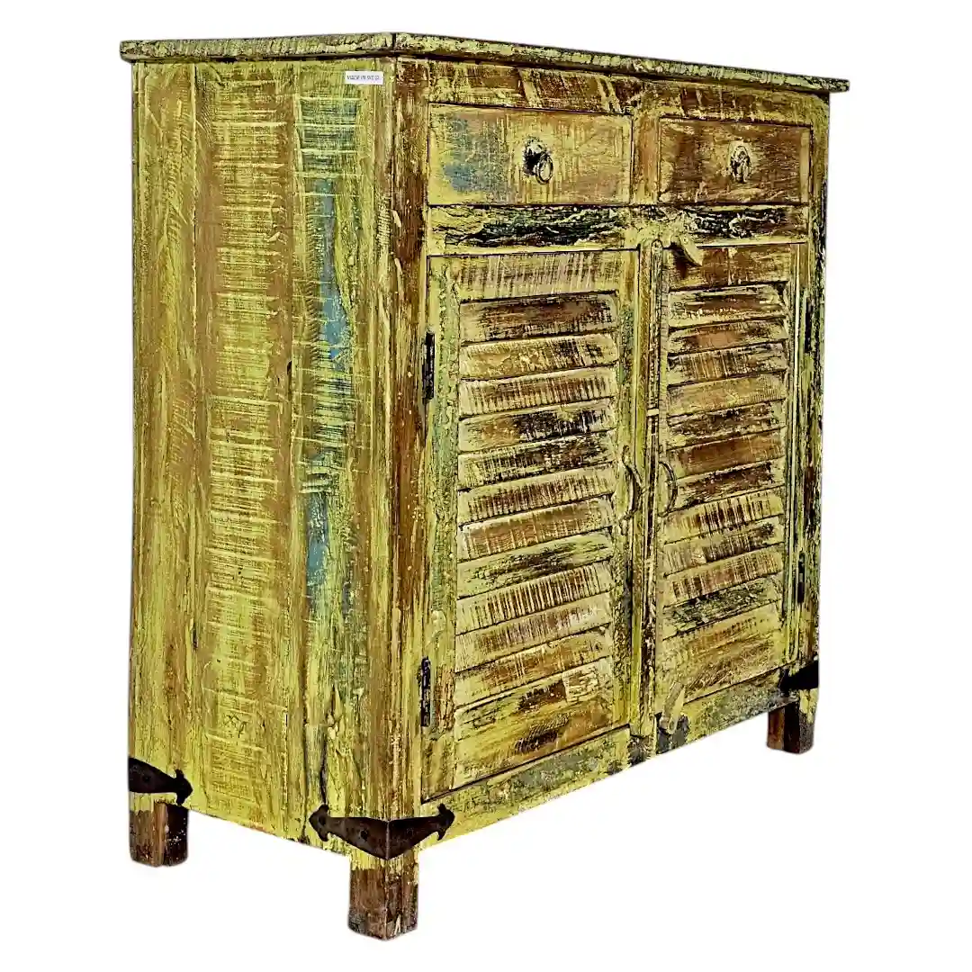 The Avignon Provincial Louvered Sideboard
