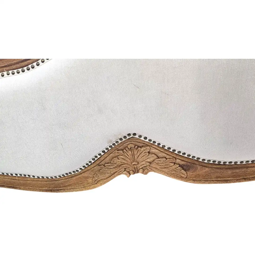Al-Amira Upholstered Mango Wood Bedstead