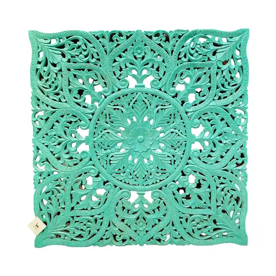 The Verdant Mandala Carved Panel