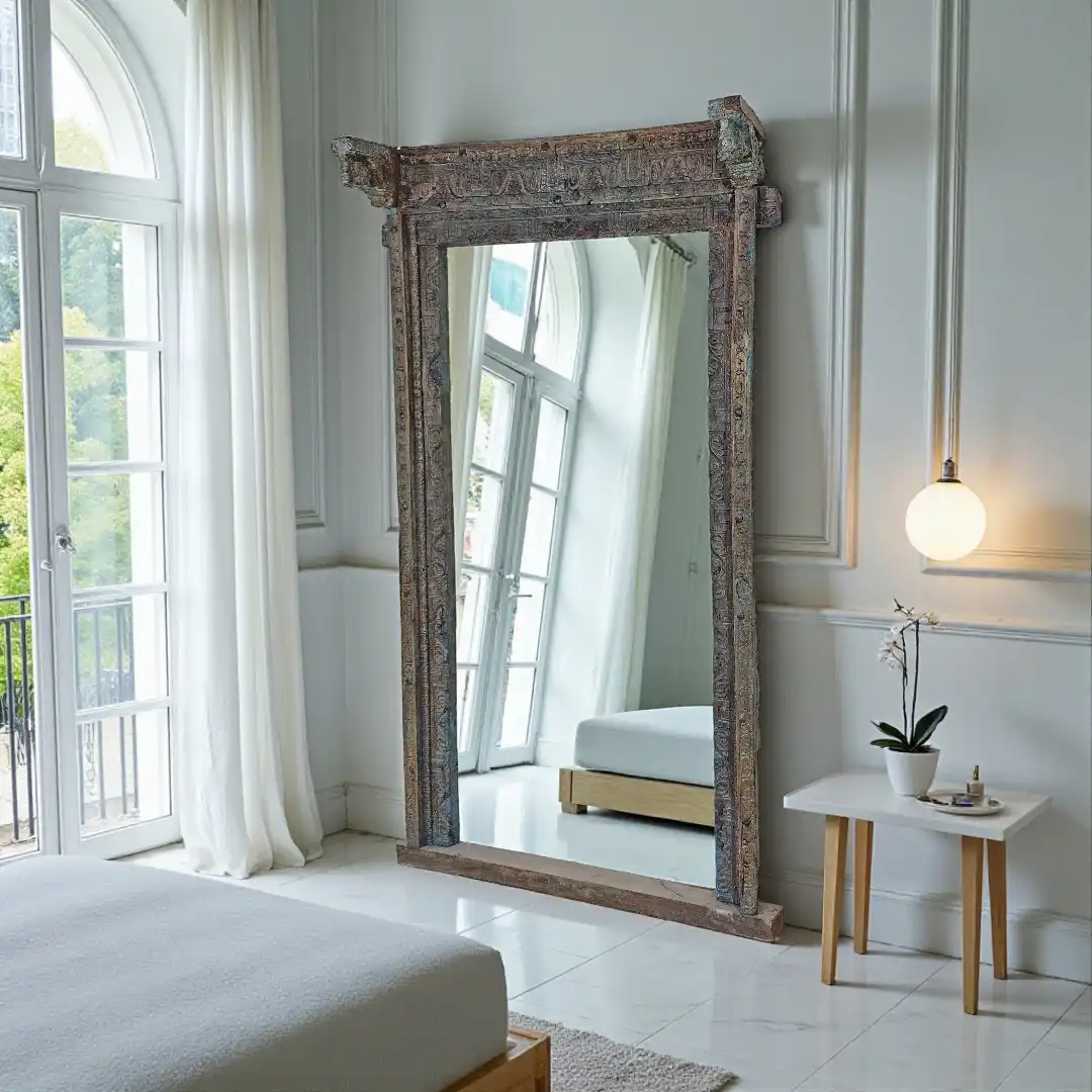 The Artisan Reclaimed Wood Floor Mirror