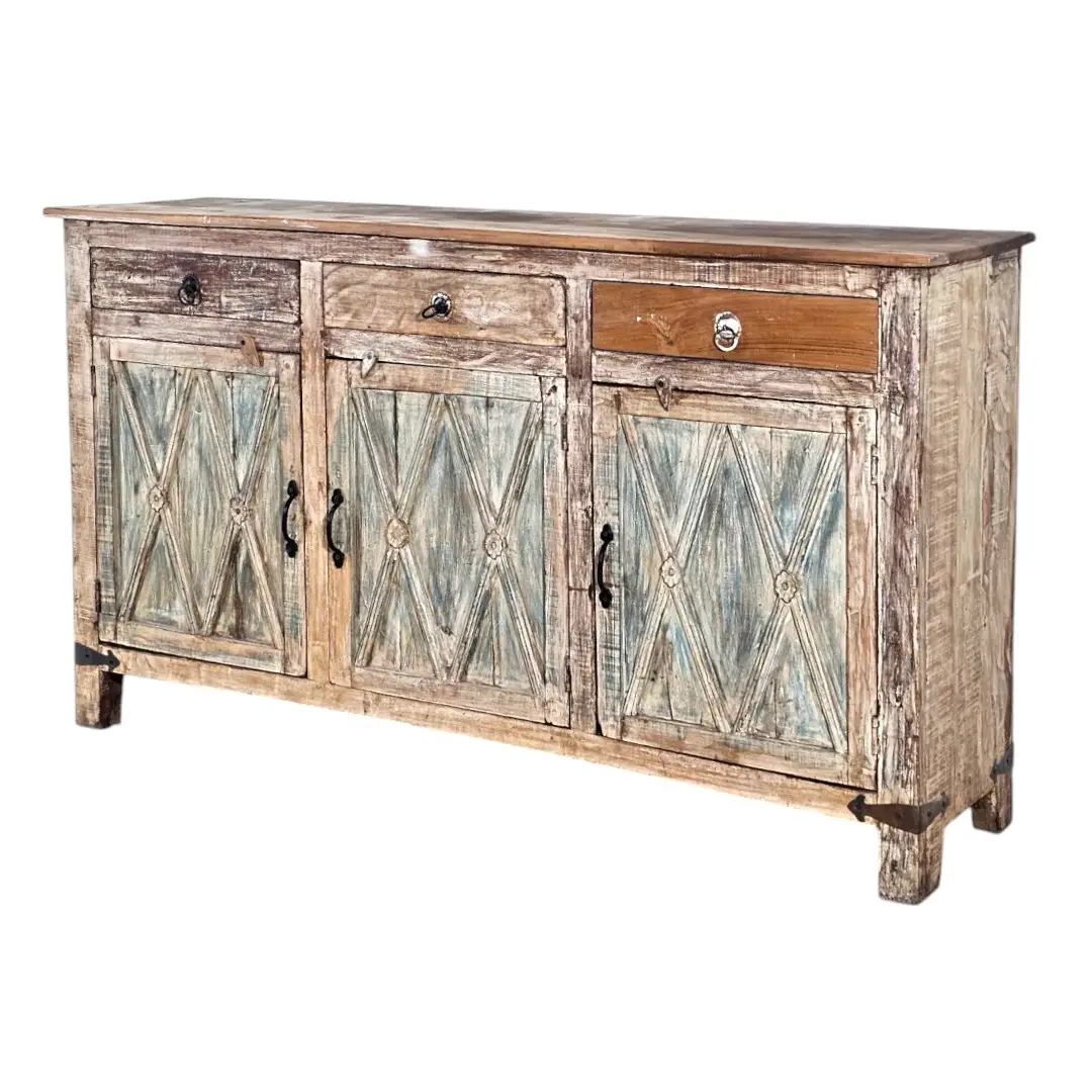The 18th Century Spanish Diamond Relief Credenza
