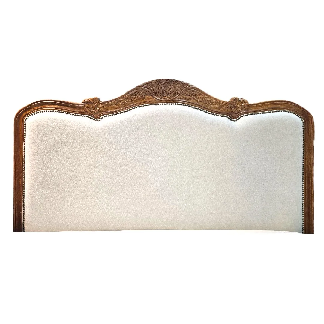 Al-Amira Upholstered Mango Wood Bedstead