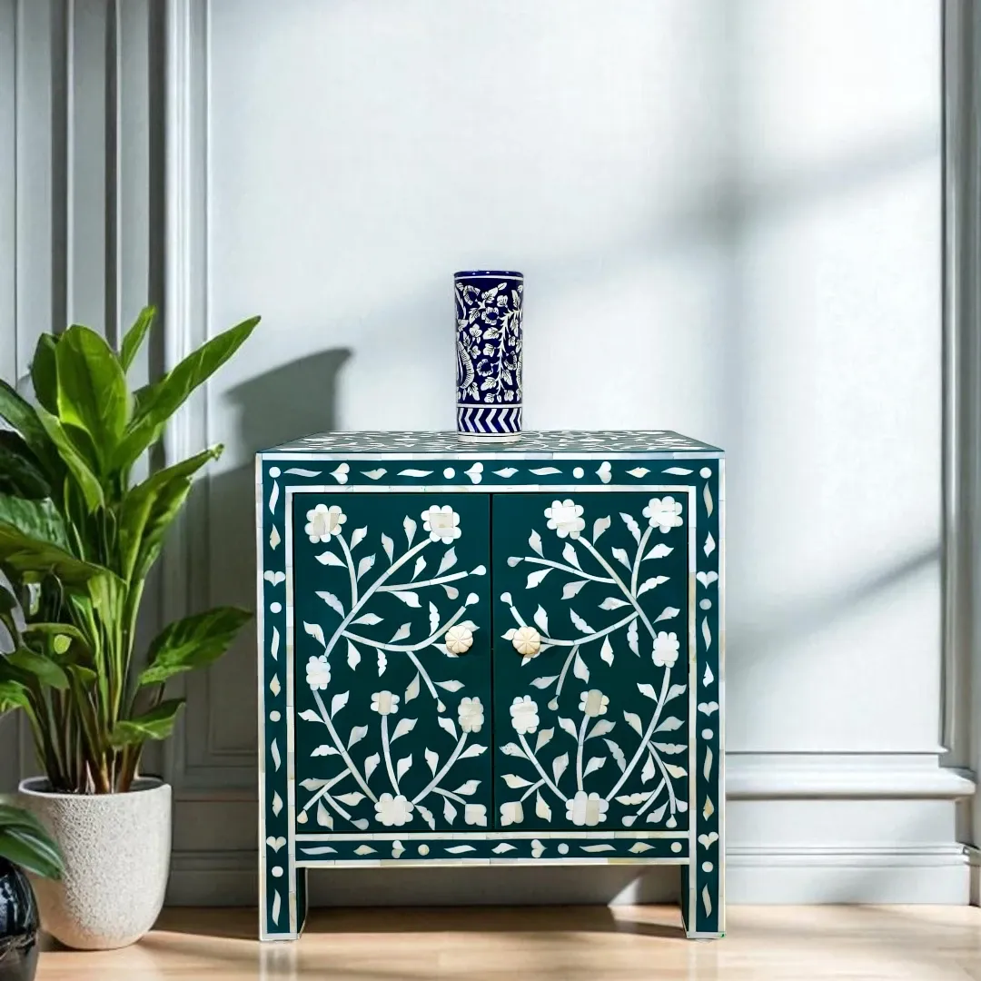 Zaina Floral Inlay Cabinet